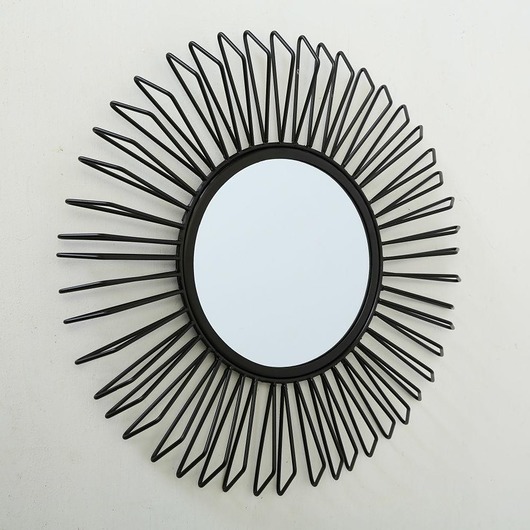 Lustro Sol czarne 38 cm MIA home