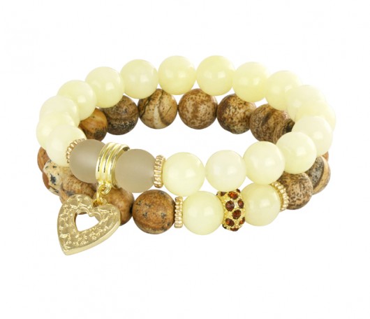 Goldie 2 - brown,gold & cream L195 Lavoga