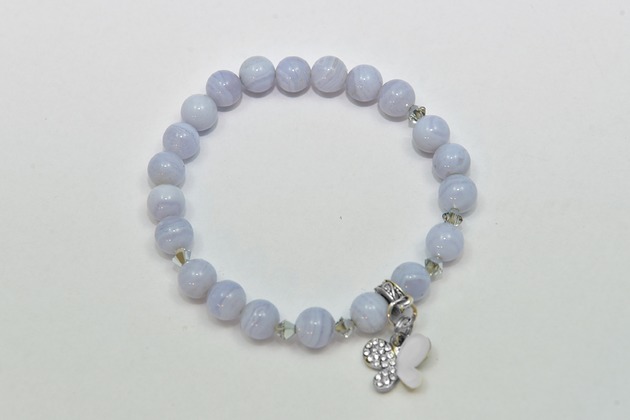 bransoletki z kamieni naturalnych Bransoletka Kamień naturalny  Chalcedon