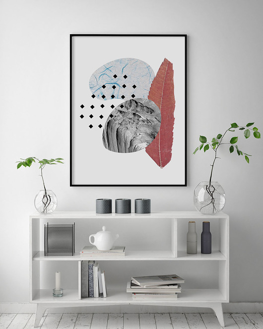 Plakat Organiczne kształty - NOWOCZESNY Jesienna pogoda Bajkowe Obrazki