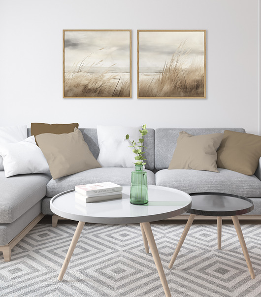 plakaty Nadmorskie trawy - dwa plakaty 50x50 cm