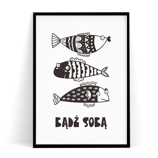 Plakat dziecięcy BĄDŹ SOBĄ trochę na ścianę