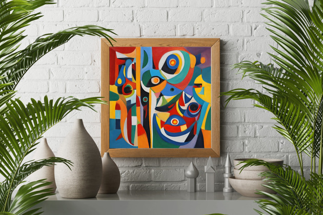 plakaty PLAKAT abstrakcyjny kolorowy Pablo Picasso