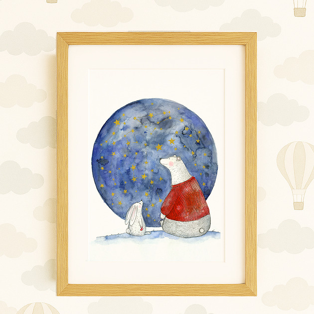 obrazy i plakaty do pokoju dziecięcego Przyjaciele i gwiazdy