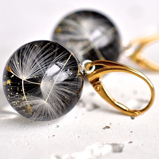 Kolczyki pozłacane kwiatowe Grol Jewellery