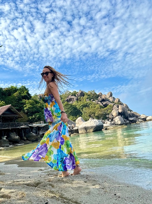 sukienki maxi damskie Lizzy Long Flower