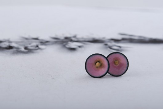 CIRCLE pink - kolczyki Dorota Oyrzanowska