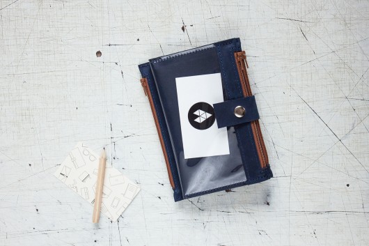 Portfel - Pocket BIG / Navy BRO Alicja Getka LAB
