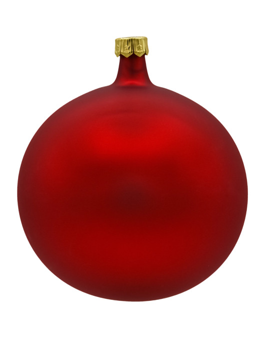 ozdoby choinkowe Bombka okrągła matowa: czerwona