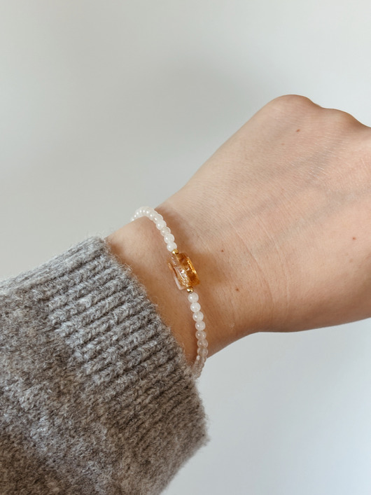 bransoletki z kamieni naturalnych Bransoletka Cytryn