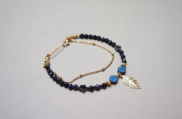 bransoletki z kamieni naturalnych Szafiry vol. 10 - bransoletka - Szlachetna kolekcja /16.01.25/