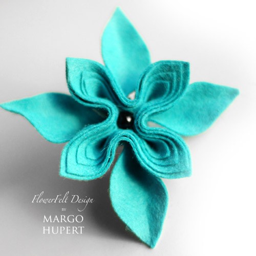 turkusowa FlowerFelt Design