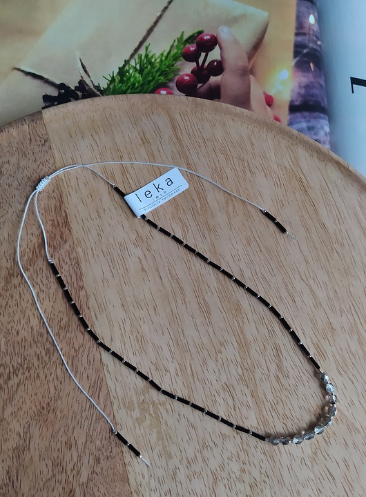 chokery Delikatny naszyjnik choker Kryształki i Miyuki