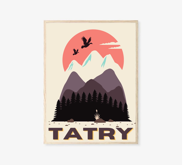 grafiki i ilustracje PLAKAT Tatry, góry, ilustracja, górski