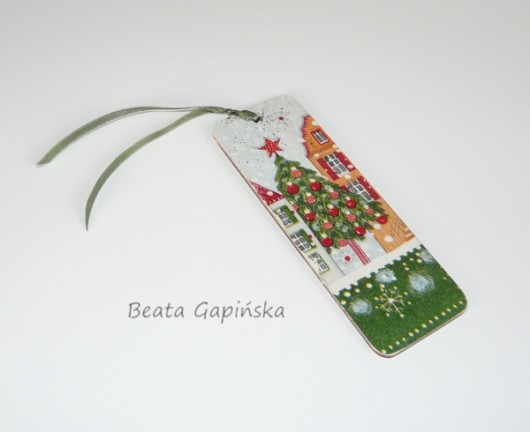 Zakładka do książek - Choinka Beata Gapińska