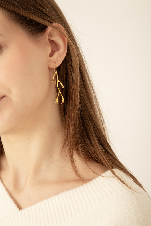 kolczyki pozłacane Kolczyki pozłacane SZADŹ No. 1