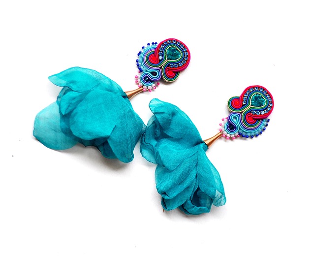 kolczyki soutache Sutaszowe kolczyki CASABLANCA