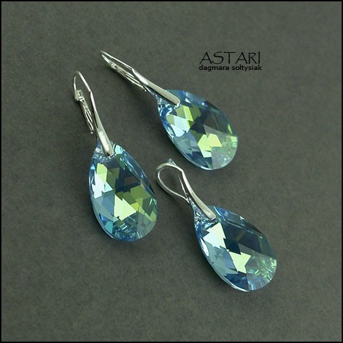 kryształ SWAROVSKI TEARDROP AQUA - ZAMÓWIENIE Astari
