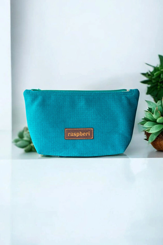 kosmetyczki Turkusowa kosmetyczka MIDI