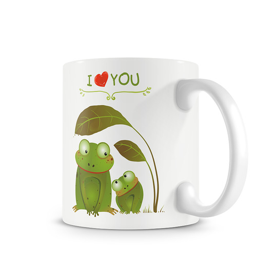 kubek. urocze żabki Love Life and Forest