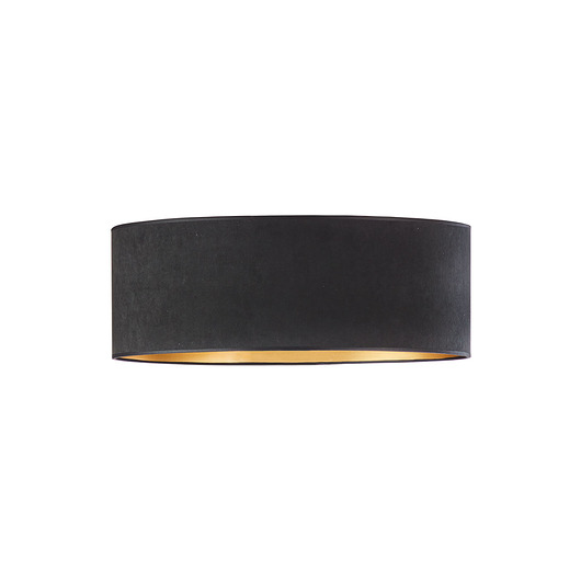 plafony Czarny plafon sufitowy w stylu glamour DUBAJ VELUR fi - 50cm