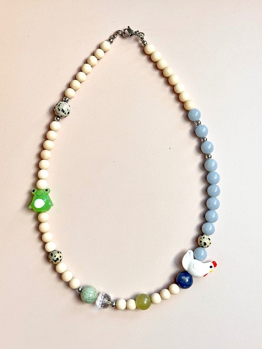 korale Naszyjnik Żabi śmiech
