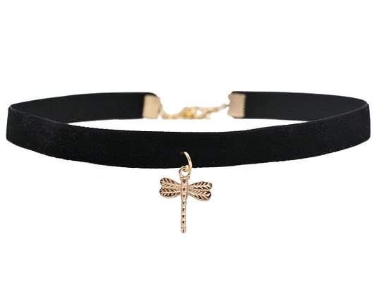Choker Black Velvet -9mm- naszyjnik z ważką ZOKO STORE