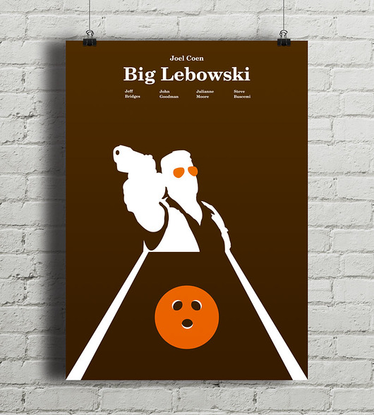 Big Lebowski - plakat minimalmill