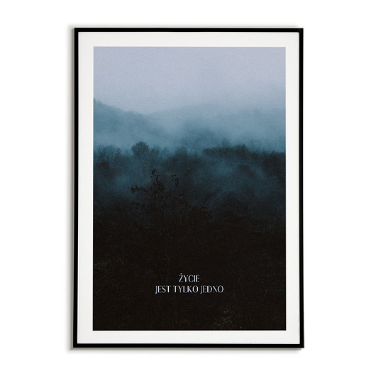 plakaty Plakat typograficzny napis skandynawski