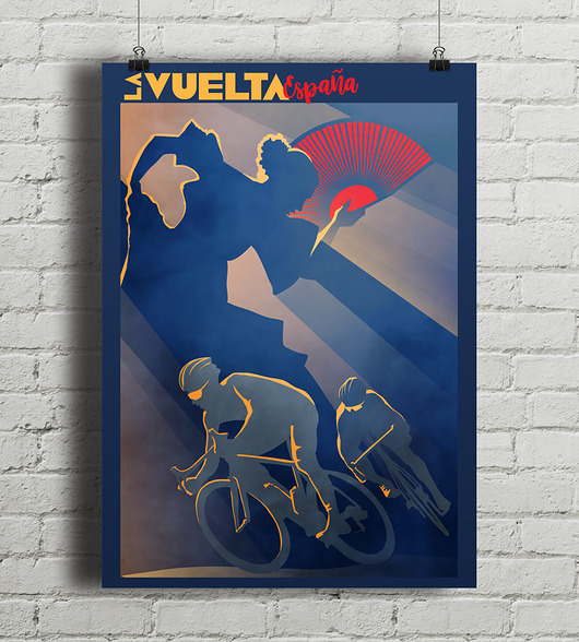 plakaty La Vuelta Espana - plakat rowerowy