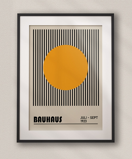 plakaty Minimalistyczny plakat - Bauhaus #20 - Do salonu, sypialni, biura