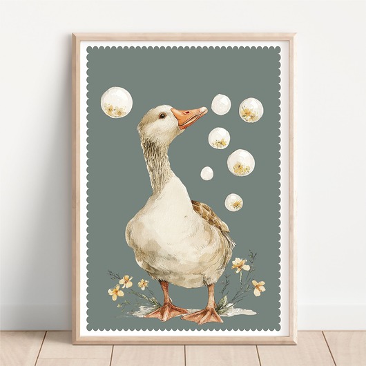 obrazy i plakaty do pokoju dziecięcego Gąska retro nr 1