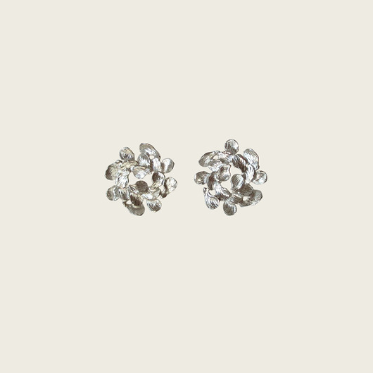 Srebrne kolczyki wianuszki - Jabłonka KOS jewellery