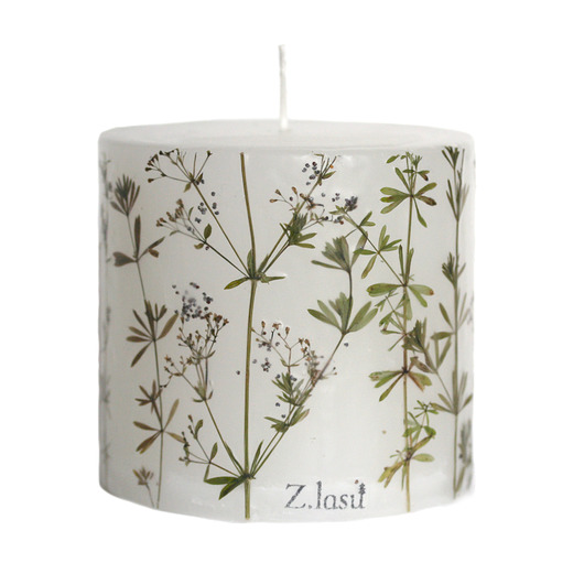 świeczniki i świece Świeca dekoracyjna lampion z przytulią No.4