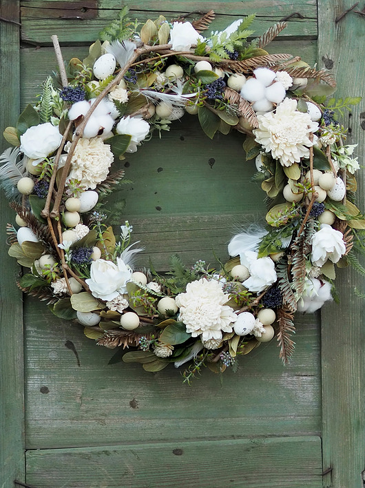 wianki wielkanocne Wianek BOHO EASTER 42 cm