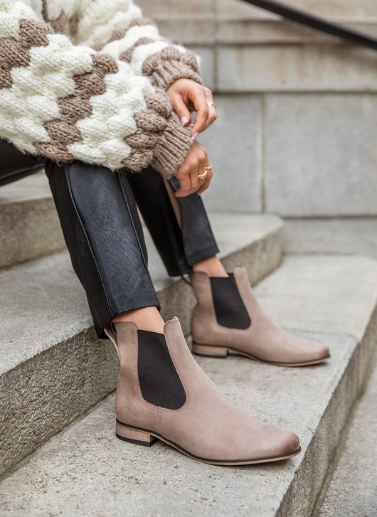 botki damskie RĘCZNIE ROBIONE BOTKI ZAPATO 480 CAPPUCCINO