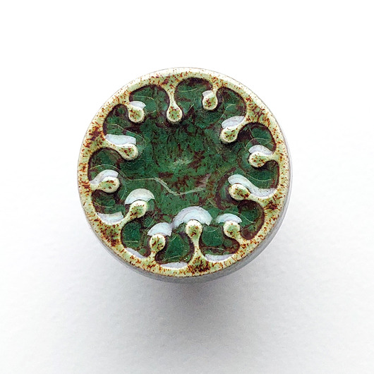 gałki do mebli Gałka do mebli zielono-brązowa, wz.9