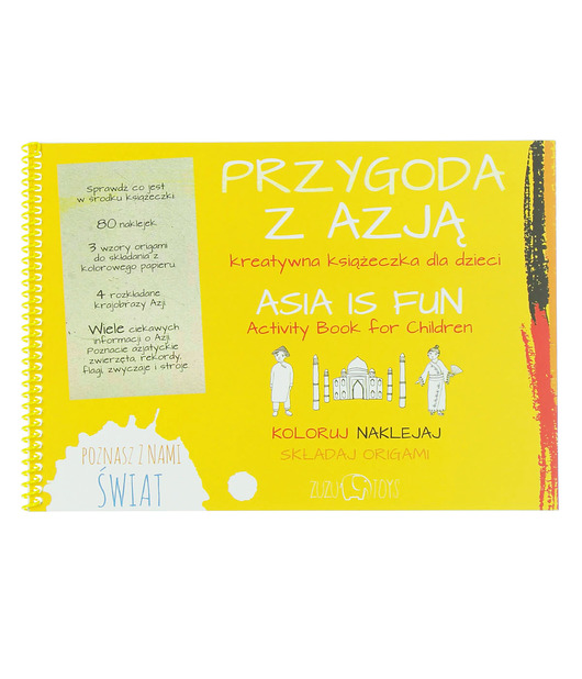 książeczki dla dzieci Przygoda z Azją - kreatywna książeczka