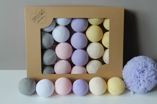Cotton Balls Lila Pastel 20 szt. MIA home