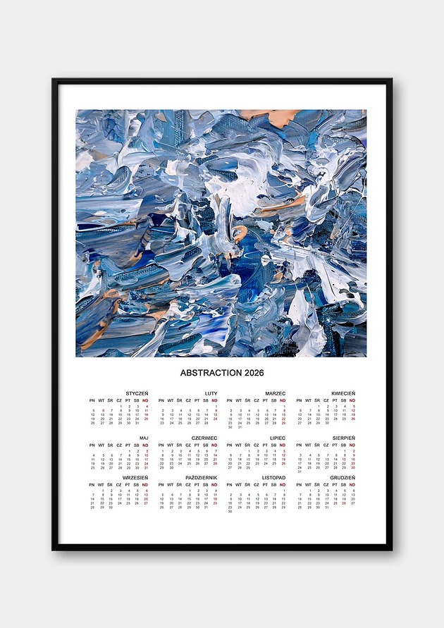 kalendarze i plannery Kalendarz Abstrakcja 2026