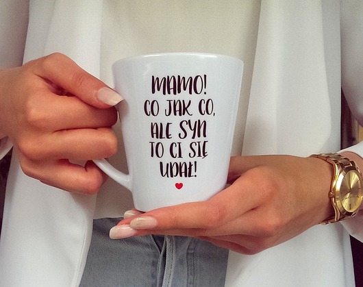 Kubek Latte DLA MAMY OD SYNA FarrowDesign