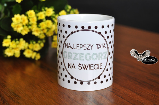 Najlepszy Tata na świecie, kubek z imieniem Taty Sowia Aleja