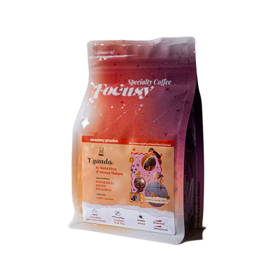 kuchnia - różne Kawa ziarnista UGANDA by Maria Kirya & Norman Mukuru owocowy przelew 250 g