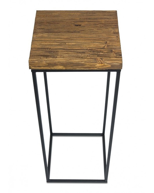 Kwietnik Metalowy z Drewnem 60 cm MIA home