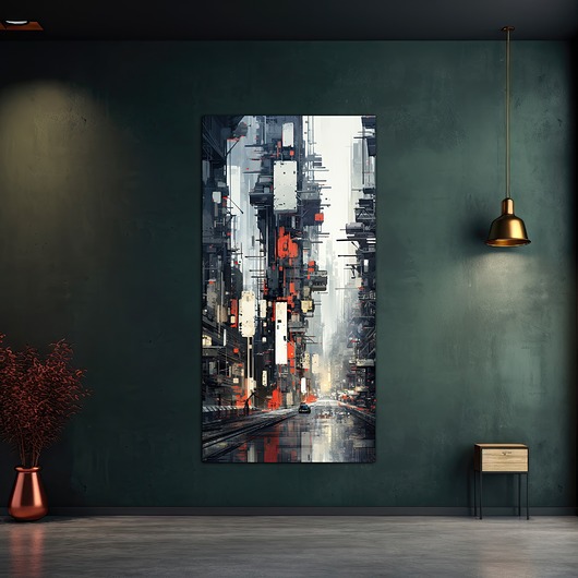 plakaty Futurystyczna Japonia, Cyberpunk - Plakat - Loft, Minimalizm