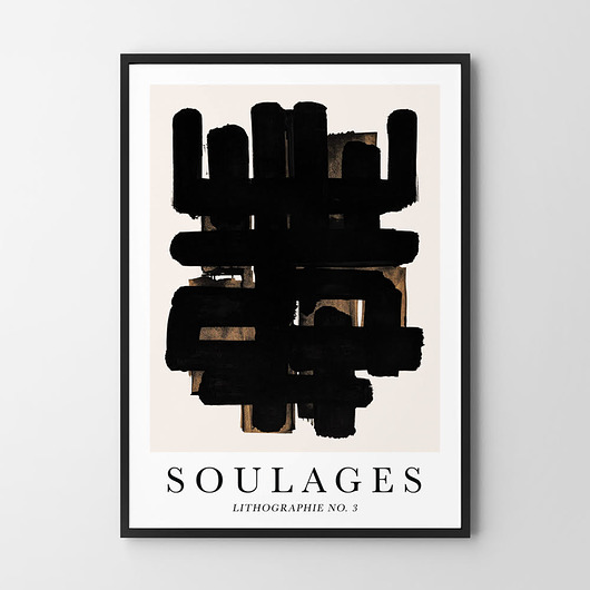 plakaty Plakat Soulages Lithographie