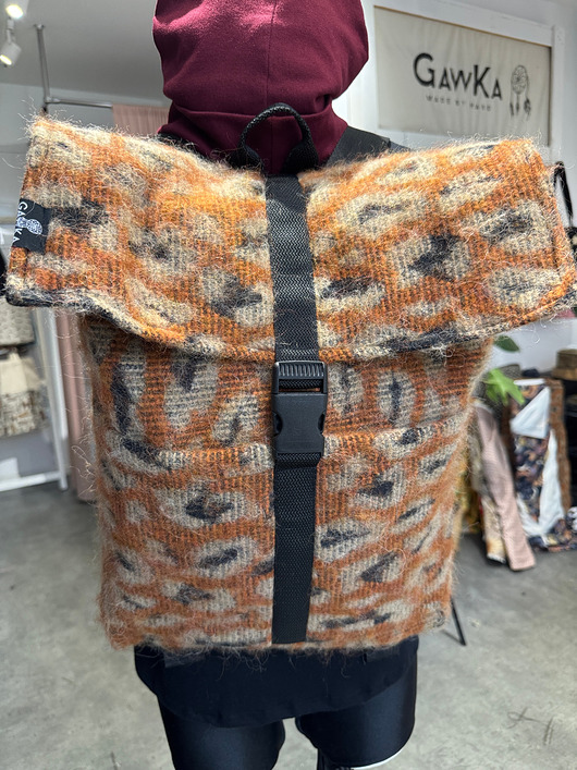 plecaki Plecak wełniany cętki