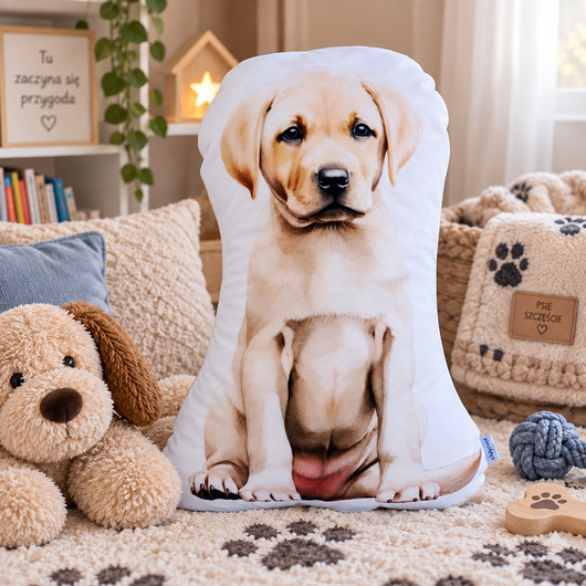 poduszki do pokoju dziecka Poduszka piesek przytulanka piesek labrador maskotka pluszowy labrador