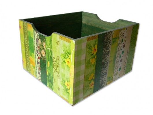 Ogromna Skrzynia. Patchwork zielony. ARTsonia