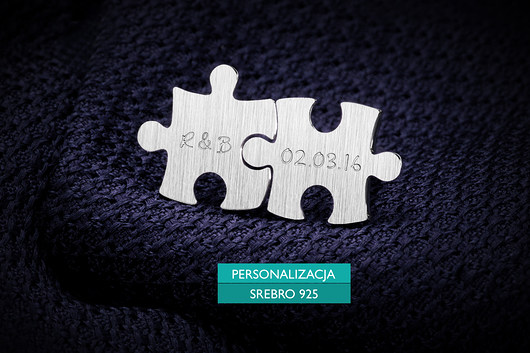 Personalizowane spinki do mankietów PUZZLE FeinFein